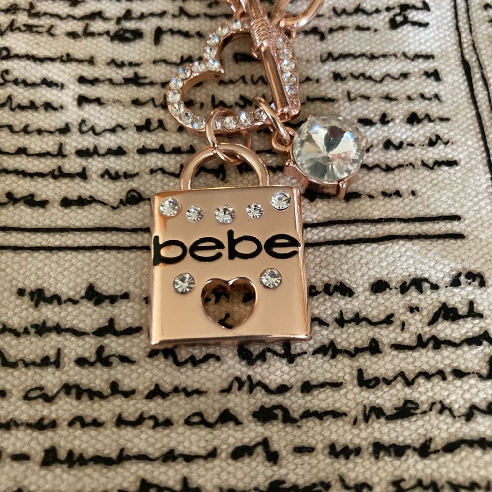 Bebe Rhinestone Charm Bracelet - Picture 7 of 10